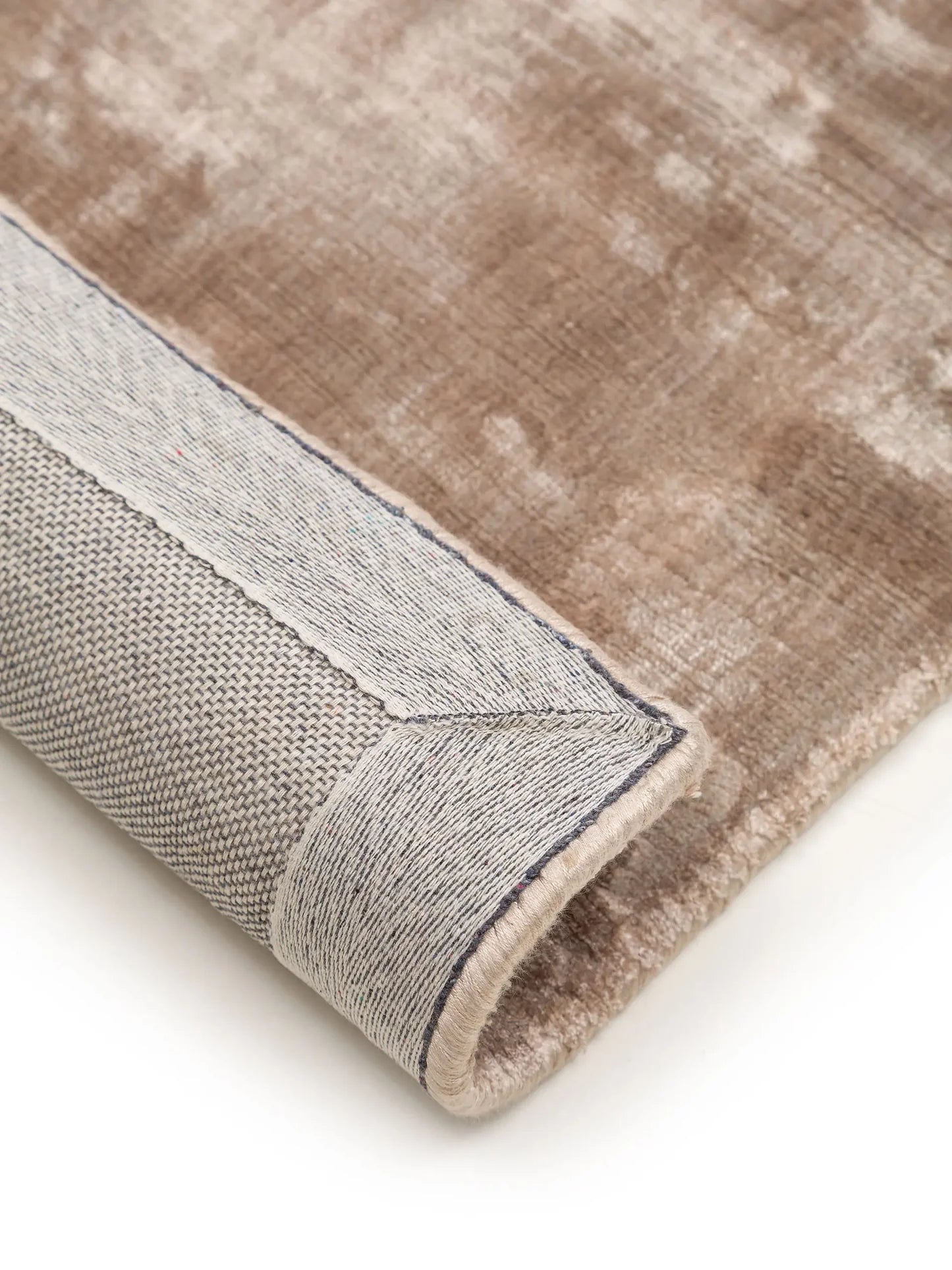 Luxus Fellteppich Taupe