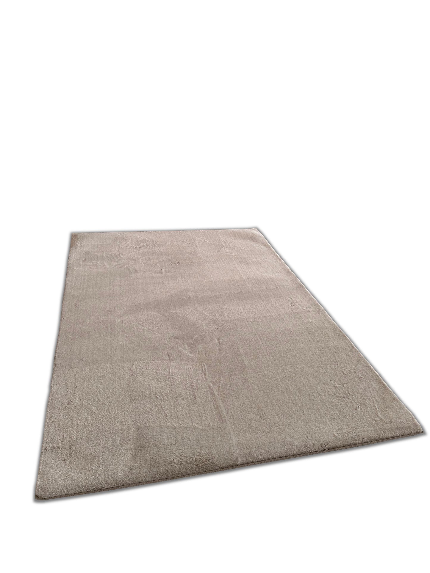 Luxus Fellteppich Taupe